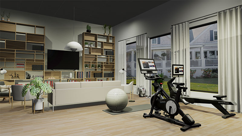 Completed bespoke designed gym