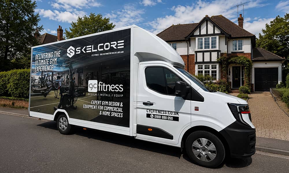 CYC Fitness van ready to install home gym