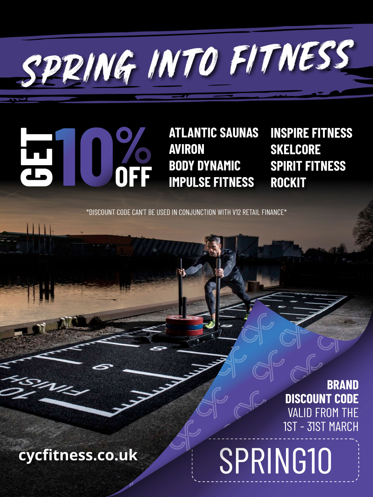 Spring into Fitness - Get 10% off valid from 1st - 31st March - SPRING10