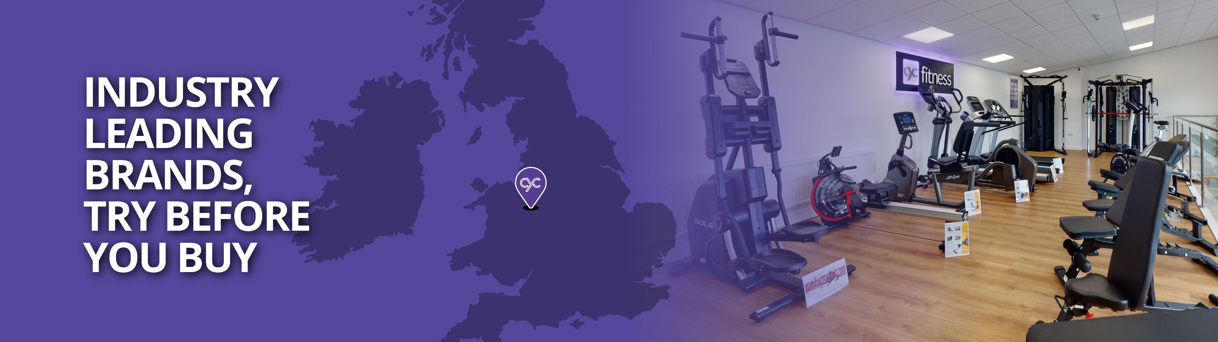Visit our 4500 sqft commercial and home fitness showroom - Try before you buy with expert advice