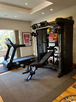 High-End Home Gym Installation Featuring Inspire FT2 Pro & Skelcore 6.0 Treadmill