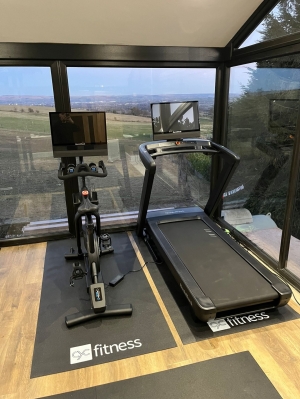 High-End Home Gym Installation Featuring Atlantic Sauna & NordicTrack Equipment