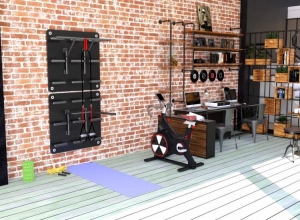 Sleek office fitness with Training Wall®