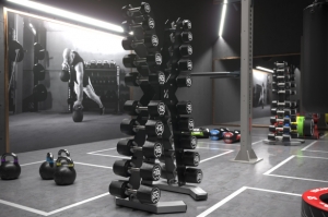 Super sleek storage for safe, optimal training