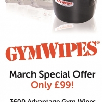 Gym Wipes March Special Offer, 3600 Wipes + Wall Dispenser - £99 + VAT