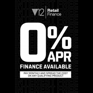 V12 0% FINANCE NOW AVAILABLE ONLINE OR INSTORE.