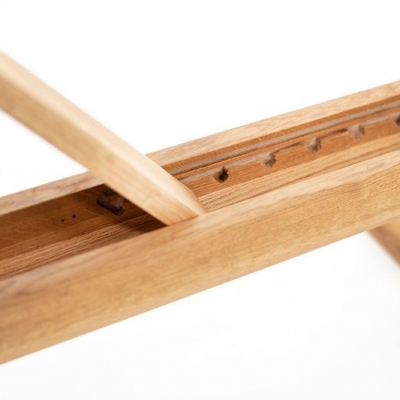 NOHRD Weight Bench Walnut Black Leather Buy Online