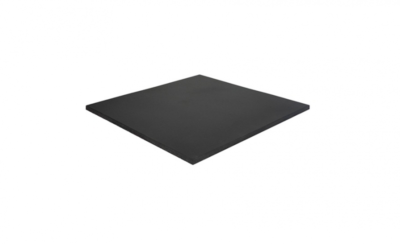 10mm x 1m x 1m Gym Flooring Tile Black (10 Pack)