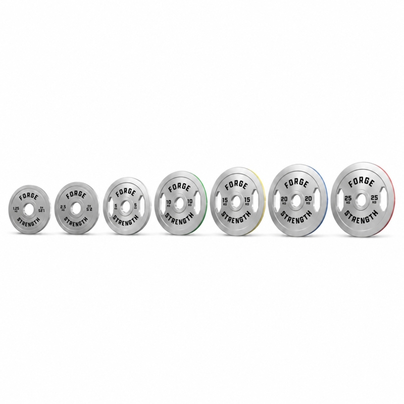 Forge Strength® Chrome Grip Plates 1.25kg - 25kg