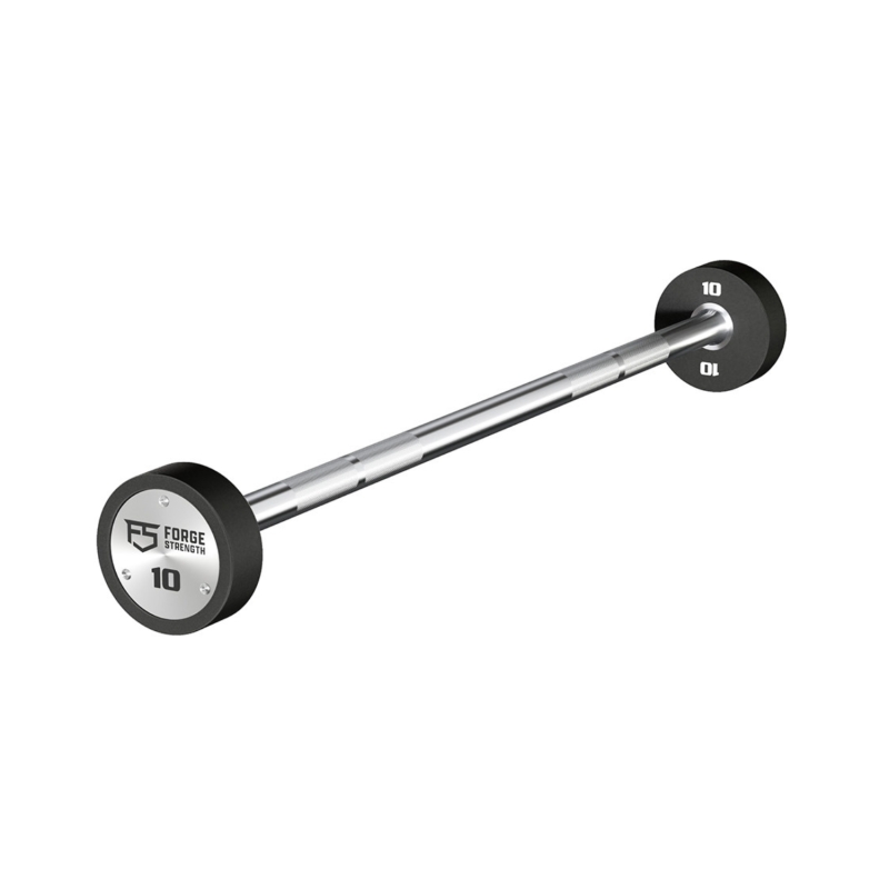 Forge Strength® Straight Handle Urethane Barbell 10kg - 50kg