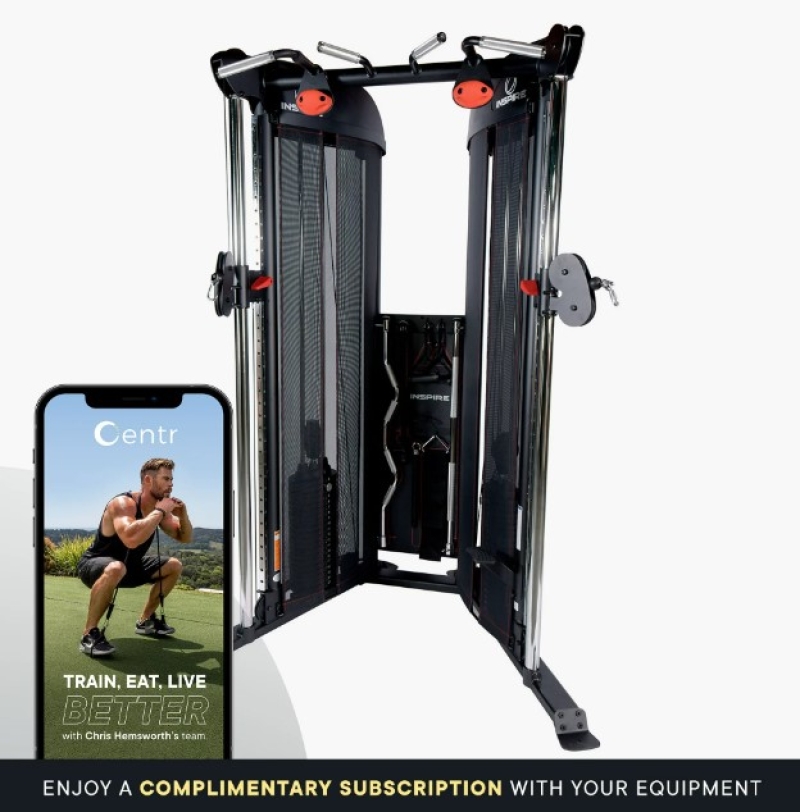 Centr 1 Home Gym Functional Trainer With Folding Workout Bench and 12-month  Centr Membership