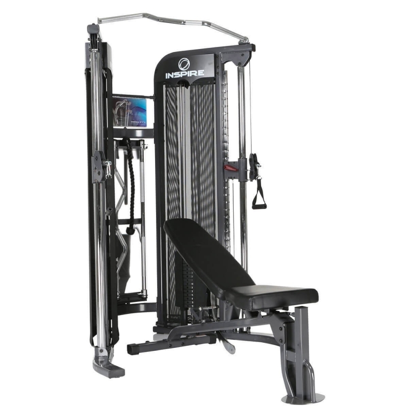 Inspire Fitness FT1 Functional Trainer Package Includes FID Bench & Heavy Weight Stack