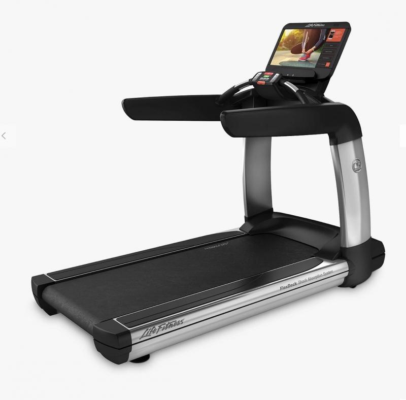Life Fitness Platinum Series Treadmill with Discover SE3HD Console (Arctic Silver)