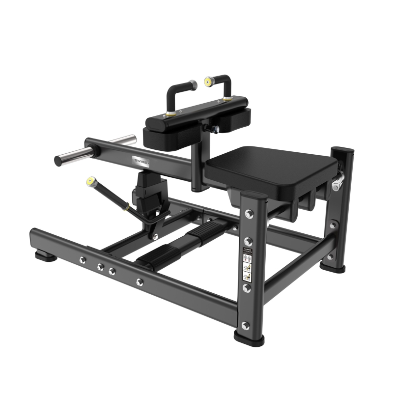 Swiss Barbell Plate Loaded Seated Calf Raise