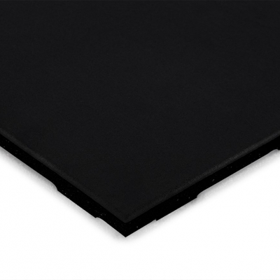 Premium Gym Flooring Tile 20mm x 100cm x 100cm - Pure Black