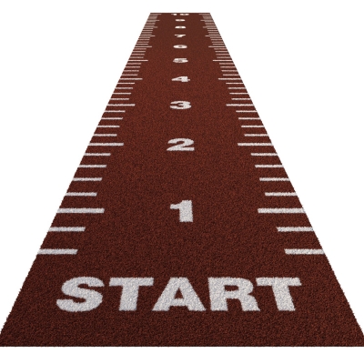 TRACKZ Essential Sprint Track - Brick Red