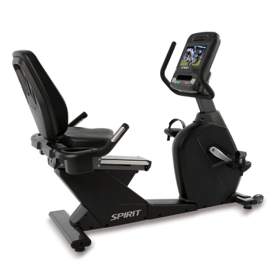 Spirit Fitness CR900ENT Black/Grey Recumbent Exercise Bike