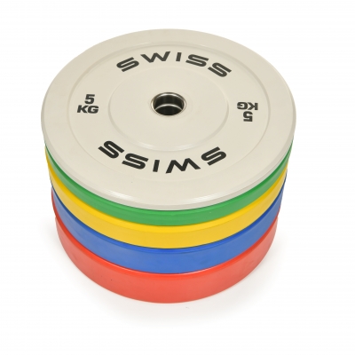 Swiss Barbell 150kg Olympic Colour Bumper Plate Set