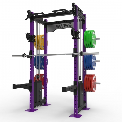 Swiss Performance Rack 2 x 120kg Stacks - Purple