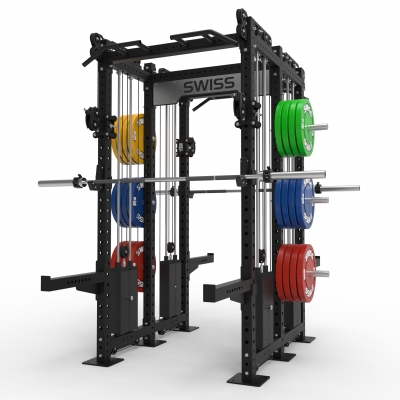Swiss Barbell Double Performance Rack 4 x 120kg Stacks