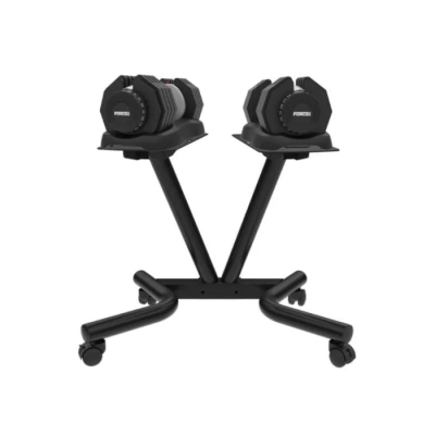 Force USA DialTech 25kg Adjustable Dumbbell Pair & Stand