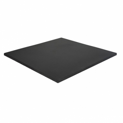 15mm x 1m x 1m Gym Flooring Tile Black (10 Pack)
