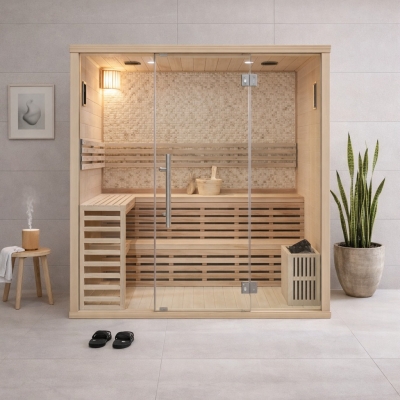 Atlantic Saunas The Shard 1.8m With 2 Tier Seating