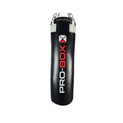 Pro-Box Champ Leather Hybrid 4ft Straight Black-White & Chain