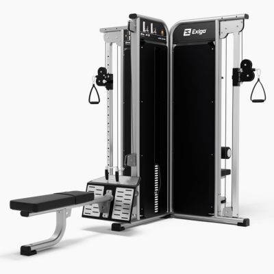 Exigo 4 Station Jungle Gym  ( 2 x 100kg & 2 x 125kg Weight Stacks)