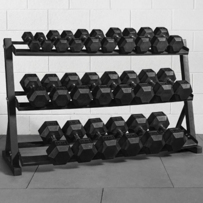 Forge Strength&reg; 12 Pair Dumbbell Set & Rack (2.5kg-30kg)