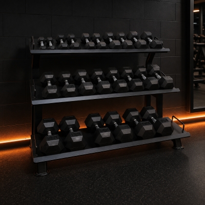 Forge Strength&reg; Dumbbell Set & Elite Rack (2.5kg&ndash;30kg)