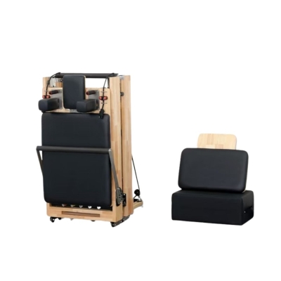 Forge Strength&reg; Folding Pilates Reformer - Oak 