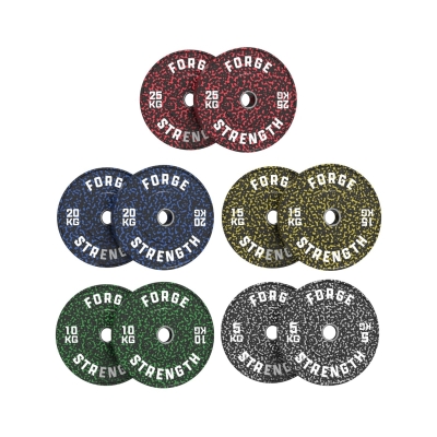 Forge Strength&reg; Performance Speckle Bumper Plate - 150kg Set