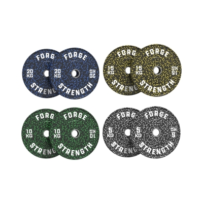 Forge Strength&reg; Performance Speckle Bumper Plate - 100kg Set