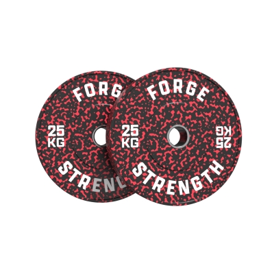 Forge Strength&reg; Performance Speckle Bumper Plate 25kg Pair