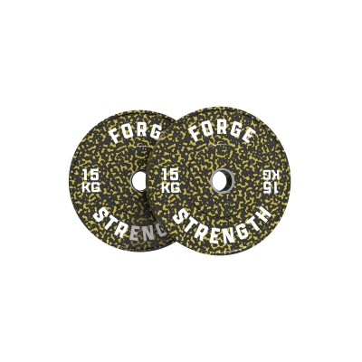 Forge Strength&reg; Performance Speckle Bumper Plate 15kg Pair