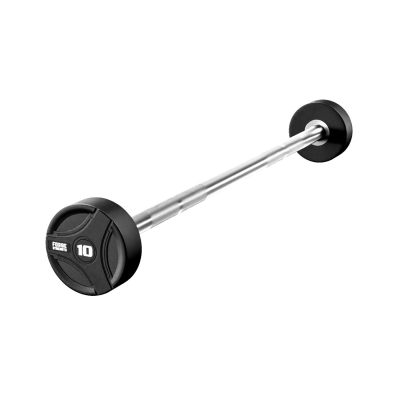 Forge Strength&reg; Straight Handle Rubber Barbell 10kg - 50kg