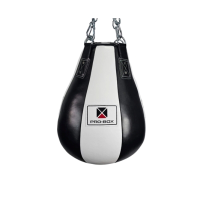 Pro-Box Black-White Leather Heavy Maize Bag
