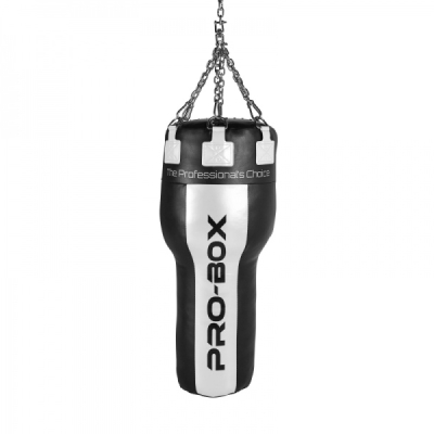 Pro-Box Champ Leather Hybrid 4ft Angle Black-White & Chain