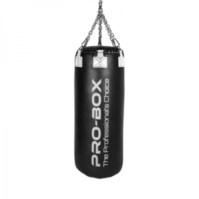 Pro-Box Champ Leather Hybrid 4ft Jumbo Black-White & Chain