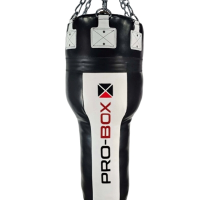 Pro-Box Champ Leather Hybrid 4ft Angle Black-White & Chain