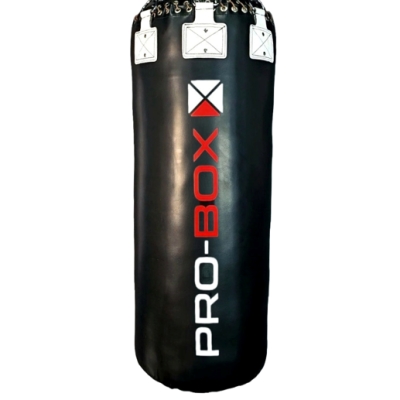 Pro-Box Champ Leather Hybrid 4ft Jumbo Black-White & Chain
