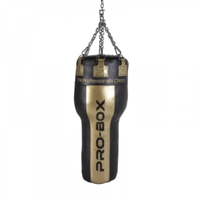 Pro-Box Champ Leather Hybrid 4ft Angle Black-Gold & Chain