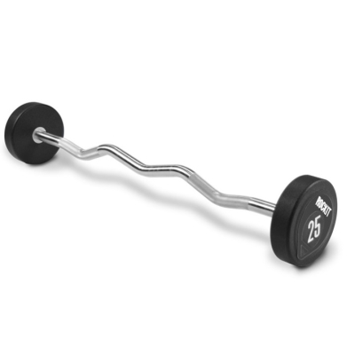 ROCKIT® Urethane Barbell Curl Bar - Black