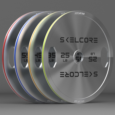 Weight Plates (5-25kg) - Skelcore Chrome Olympic 