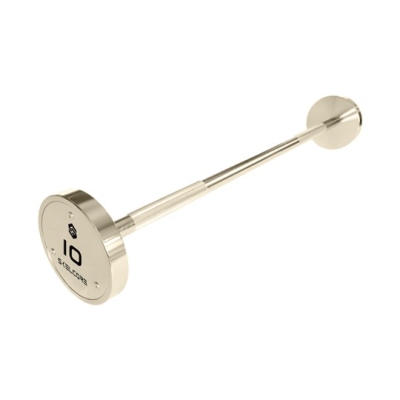 Skelcore Fixed Gold Chrome Barbell - 10LB to 150LB