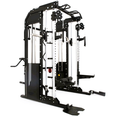 Skelcore Multi Function Smith Machine Power Rack Dual Pulley