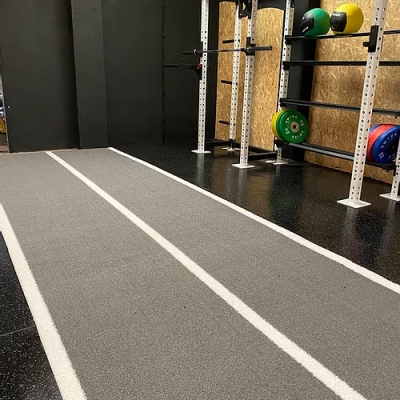 Gym Flooring Sprint Track 10m x 2m HYROX - Grey