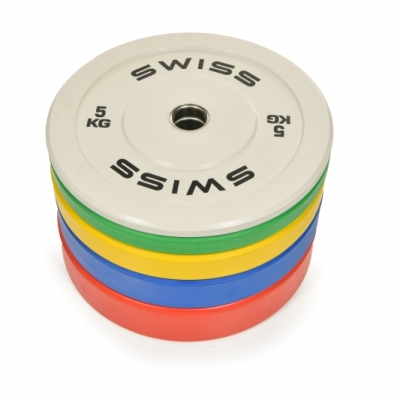 Swiss Barbell 100kg Olympic Colour Bumper Plate Set