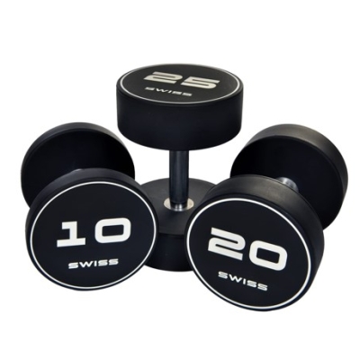 Swiss Barbell Urethane Dumbbell Sets 2.5kg Increments